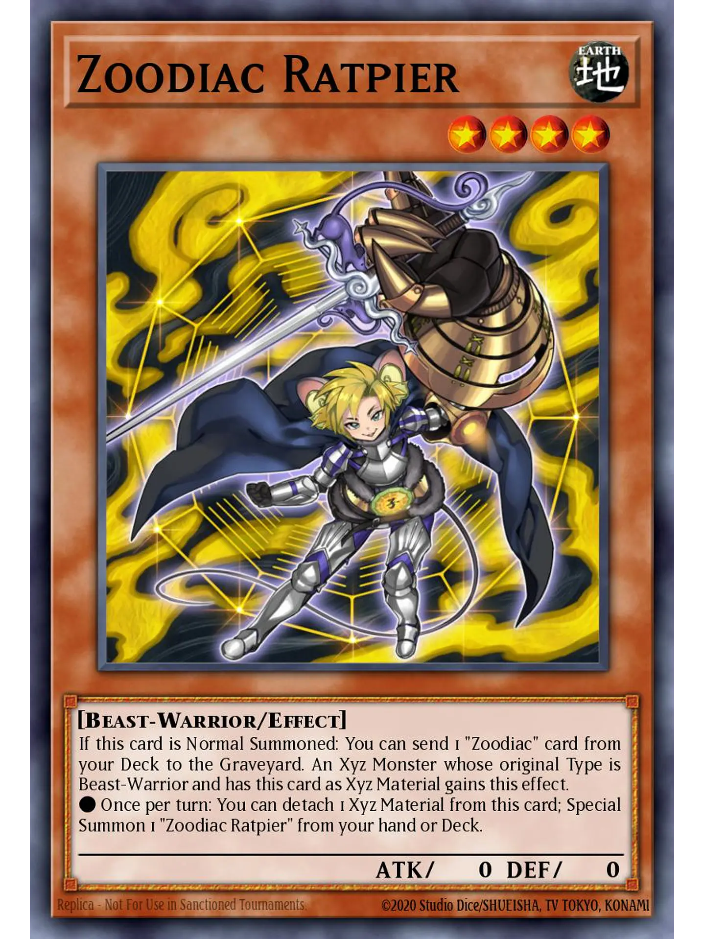Zoodiac Ratpier - RA04-EN274 - Quarter Century Secret Rare 1