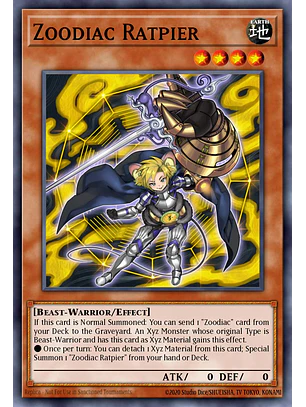 Zoodiac Ratpier - RA04-EN274 - Quarter Century Secret Rare
