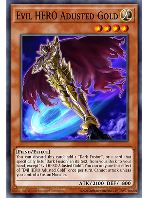 Evil HERO Adusted Gold - RA04-EN029 - Collector's Rare