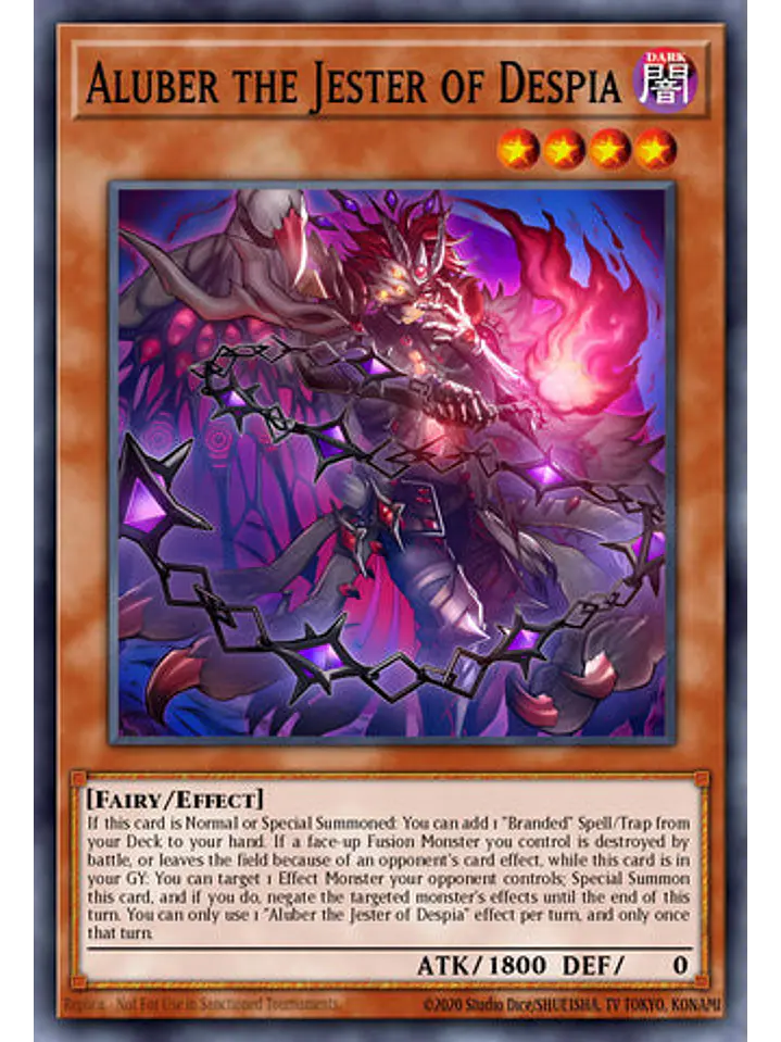 Aluber the Jester of Despia - RA04-EN038 - Quarter Century Secret Rare 1