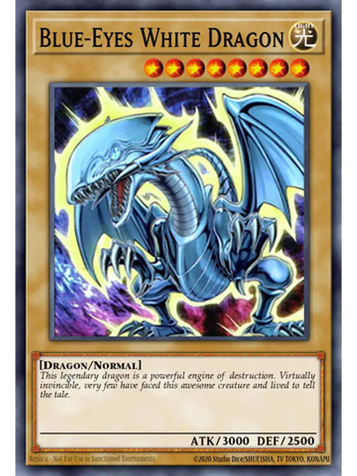 Blue-Eyes White Dragon (7th Art) - RA04-EN108 - Platinum Secret Rare 1