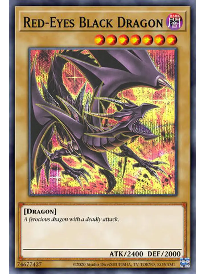 Red-Eyes Black Dragon (8th art) - RA04-EN109 - Platinum Secret Rare 1