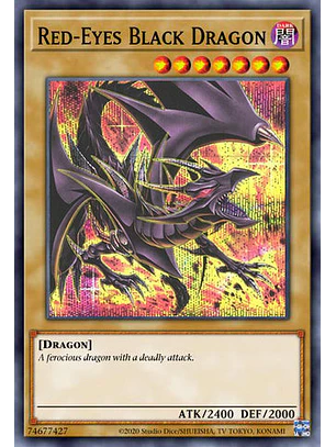 Red-Eyes Black Dragon (8th art) - RA04-EN109 - Quarter Century Secret Rare