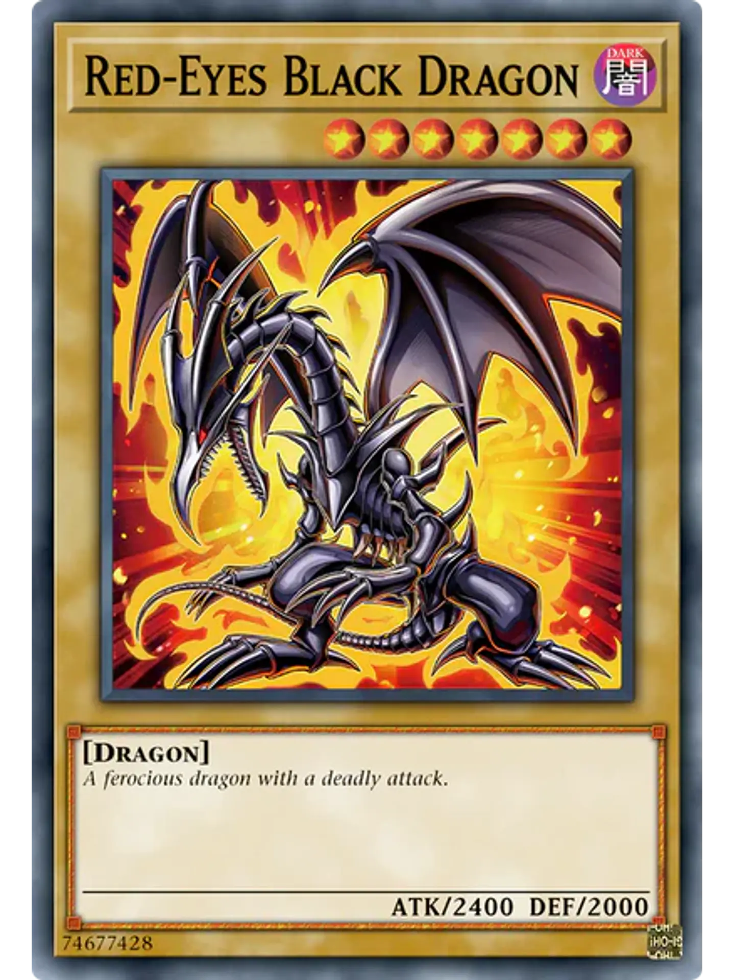Red-Eyes Black Dragon (7th art) - RA04-EN109 - Platinum Secret Rare 1