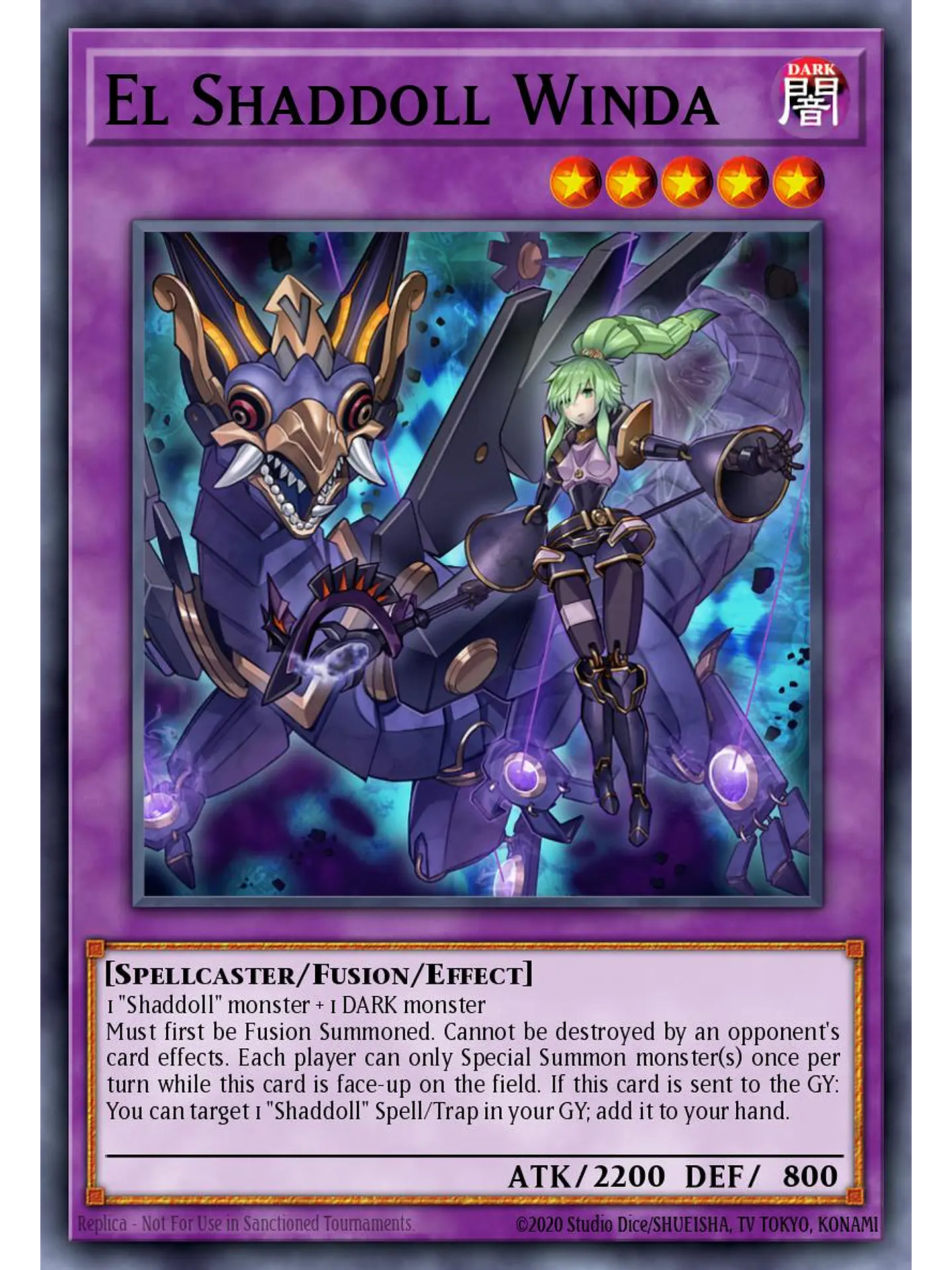 El Shaddoll Winda (Alternate Art) - RA04-EN052 - Quarter Century Secret Rare 1