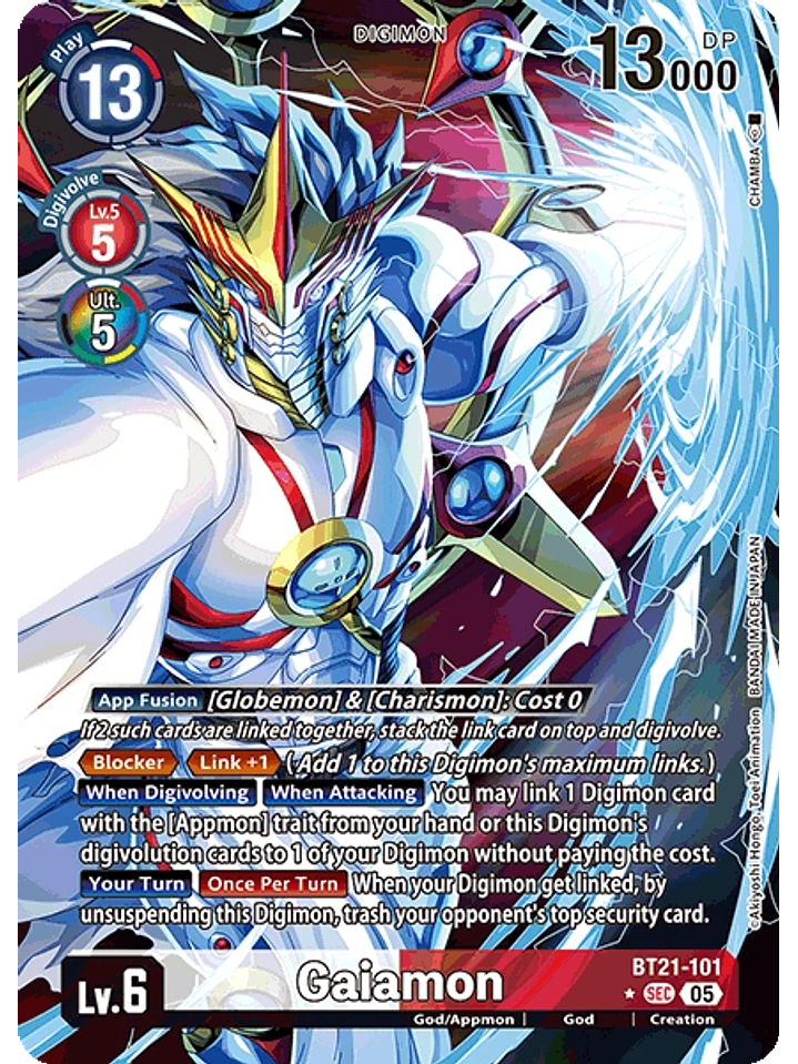 BT21-101 (Alternate Art) Gaiamon 1