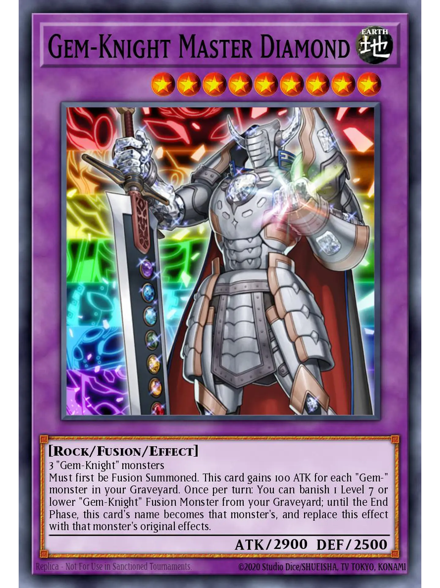Gem-Knight Master Diamond - RA04-EN178 - Platinum Secret Rare 1