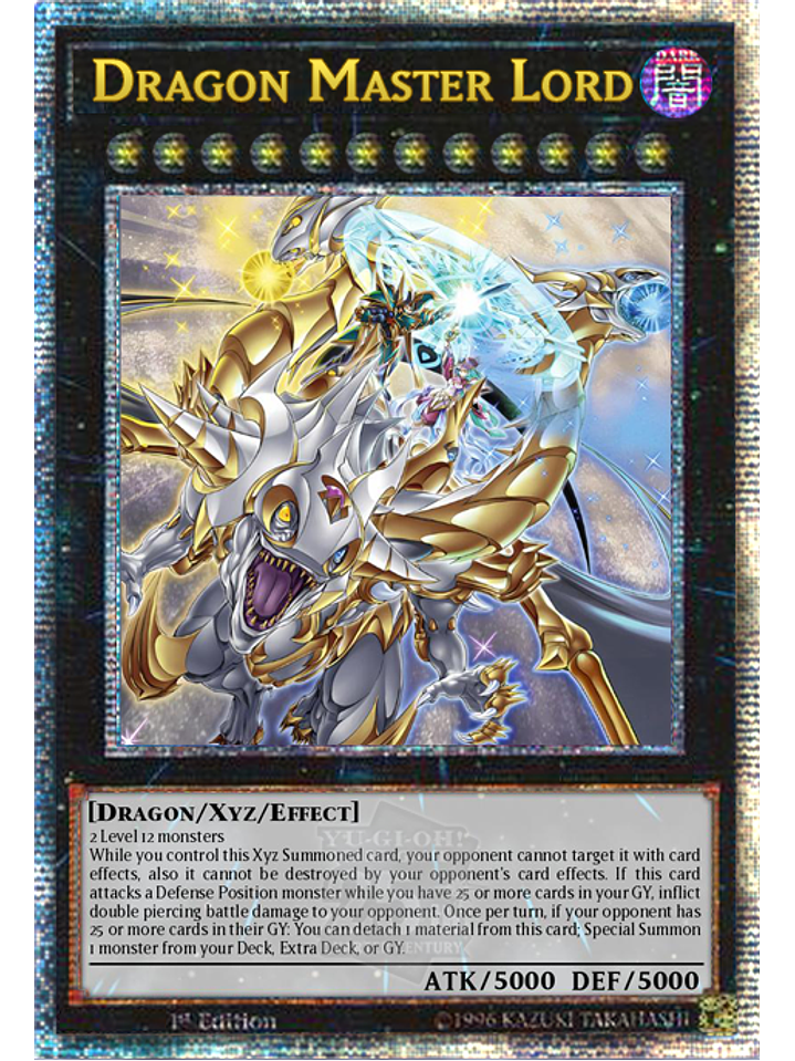 Dragon Master Lords - ALIN-EN000 - Quarter Century Secret Rare 1st Edition 1