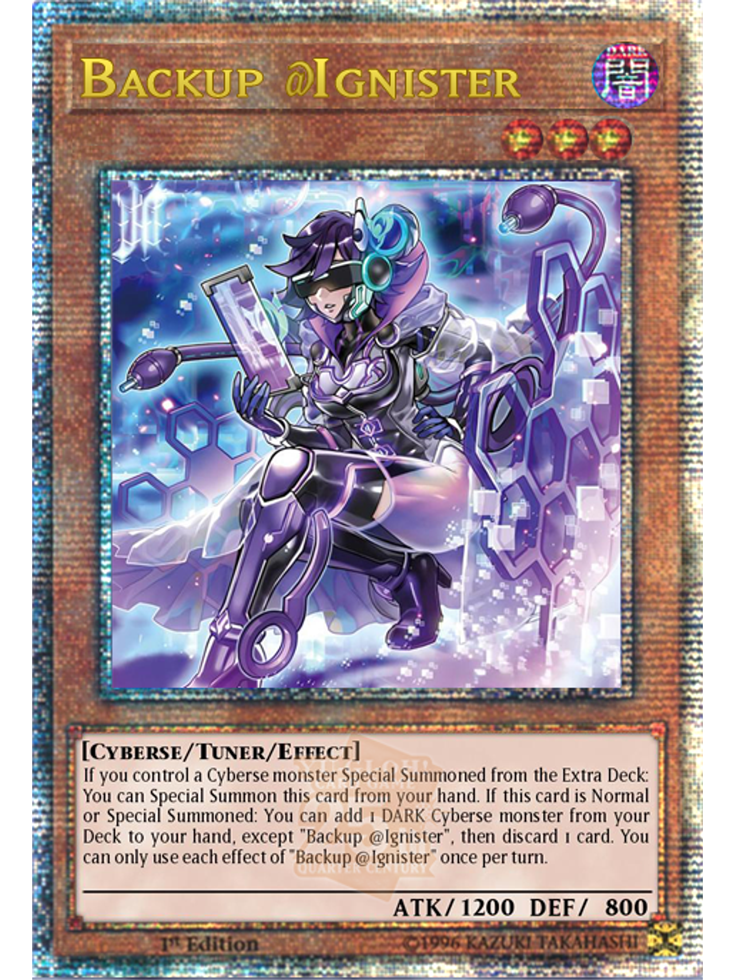 Backup @Ignister - ALIN-EN002 - Quarter Century Secret Rare 1st Edition 1