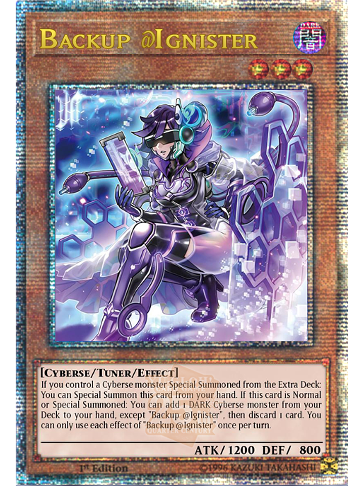 Backup @Ignister - ALIN-EN002 - Quarter Century Secret Rare 1st Edition 1