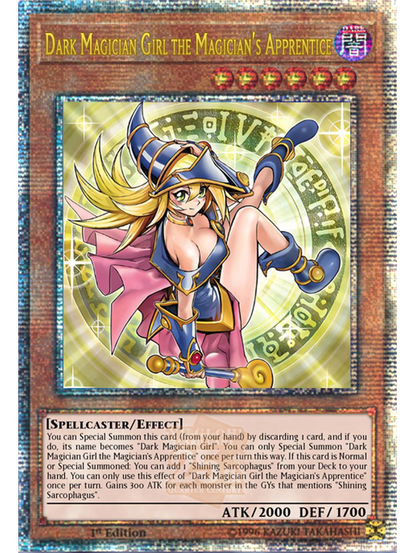 Dark Magician Girl the Magician's Apprentice - ALIN-EN004 - Quarter Century Secret Rare 1st Edition 1