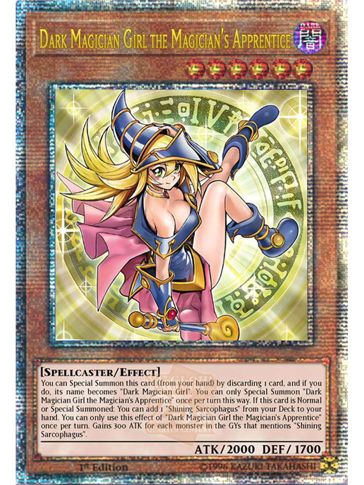Dark Magician Girl the Magician's Apprentice - ALIN-EN004 - Quarter Century Secret Rare 1st Edition 1