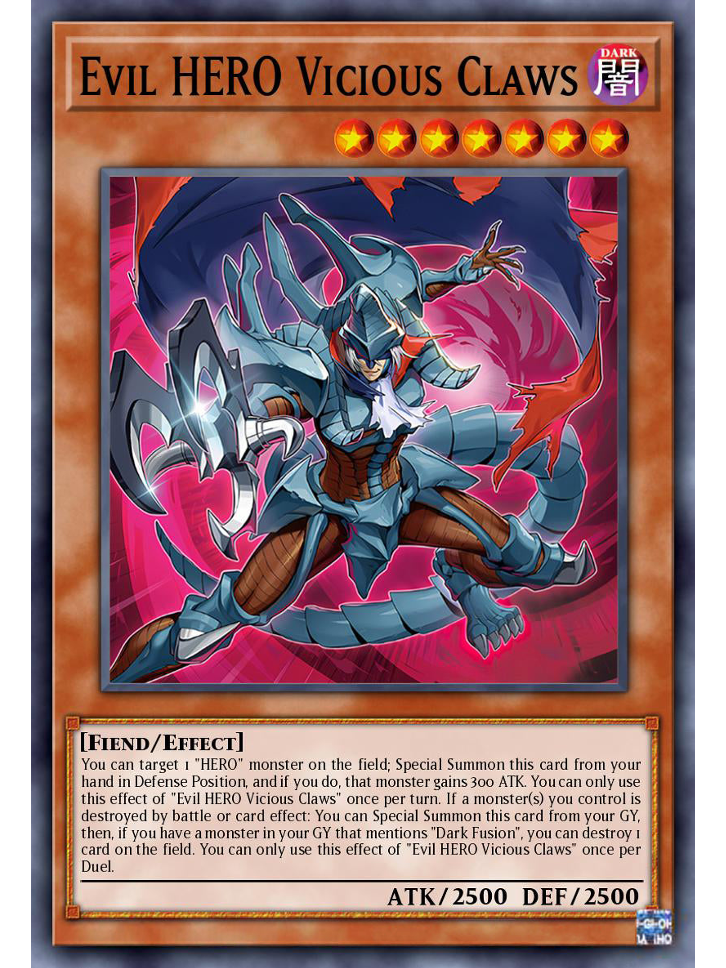 Evil HERO Vicious Claws - ALIN-EN005 - Common 1st Edition 1
