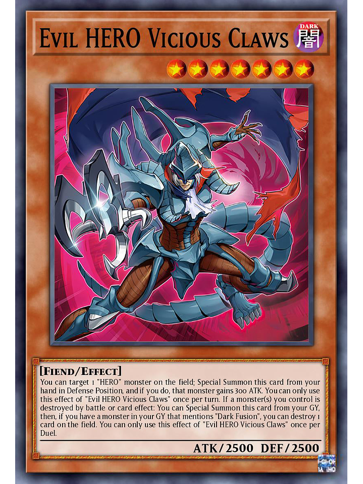 Evil HERO Vicious Claws - ALIN-EN005 - Common 1st Edition 1