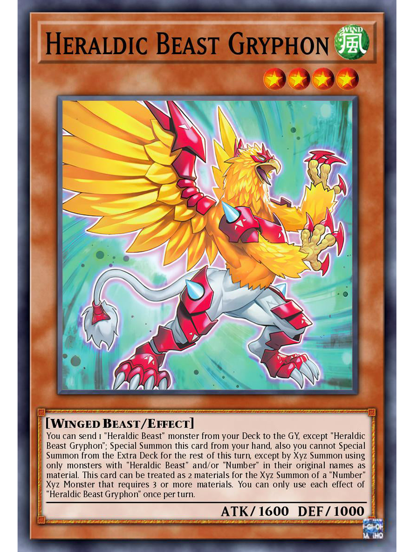 Heraldic Beast Gryphon - ALIN-EN009 - Super Rare 1st Edition 1