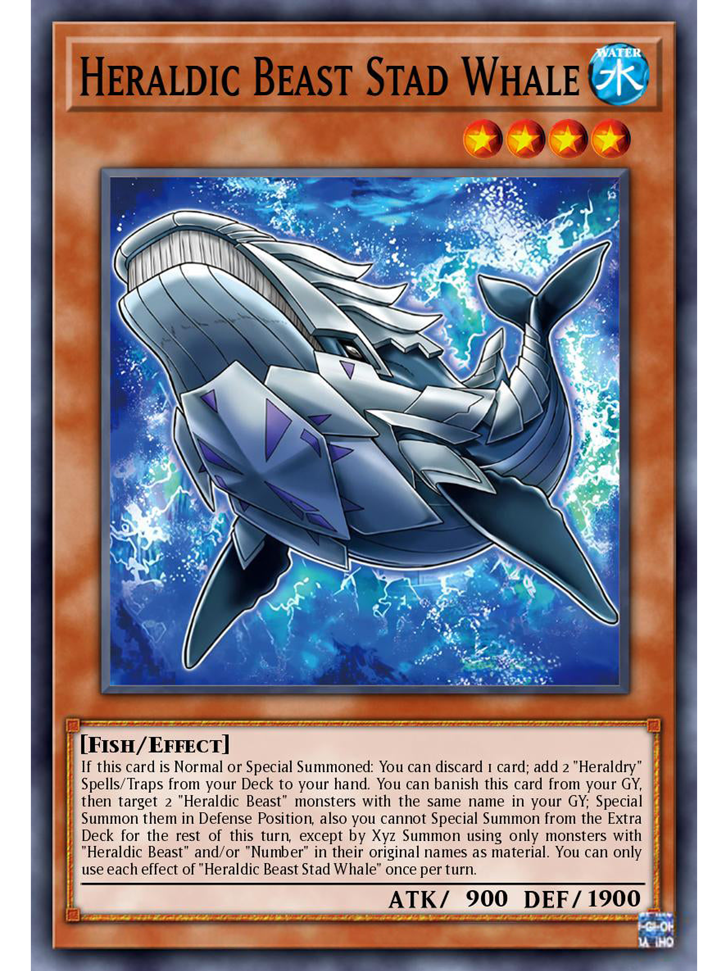 Heraldic Beast Stad Whale - ALIN-EN010 - Common 1st Edition 1