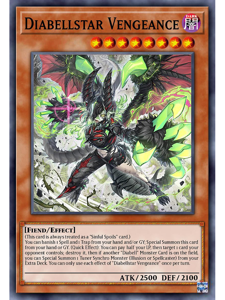 Diabellstar Vengeance - ALIN-EN011 - Secret Rare 1st Edition 1