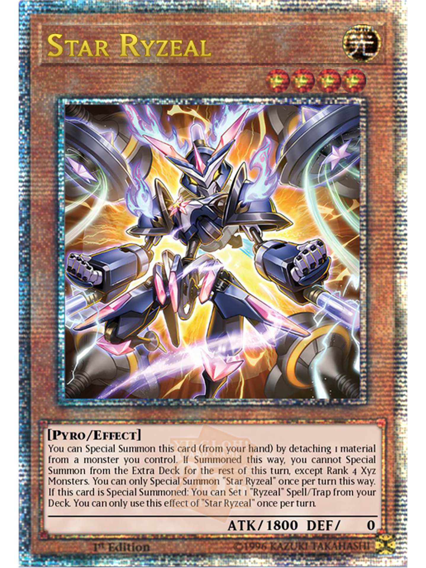 Star Ryzeal - ALIN-EN022 - Quarter Century Secret Rare 1st Edition 1