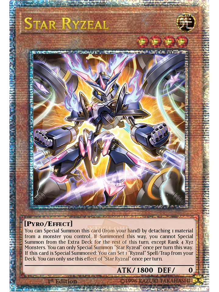 Star Ryzeal - ALIN-EN022 - Quarter Century Secret Rare 1st Edition 1