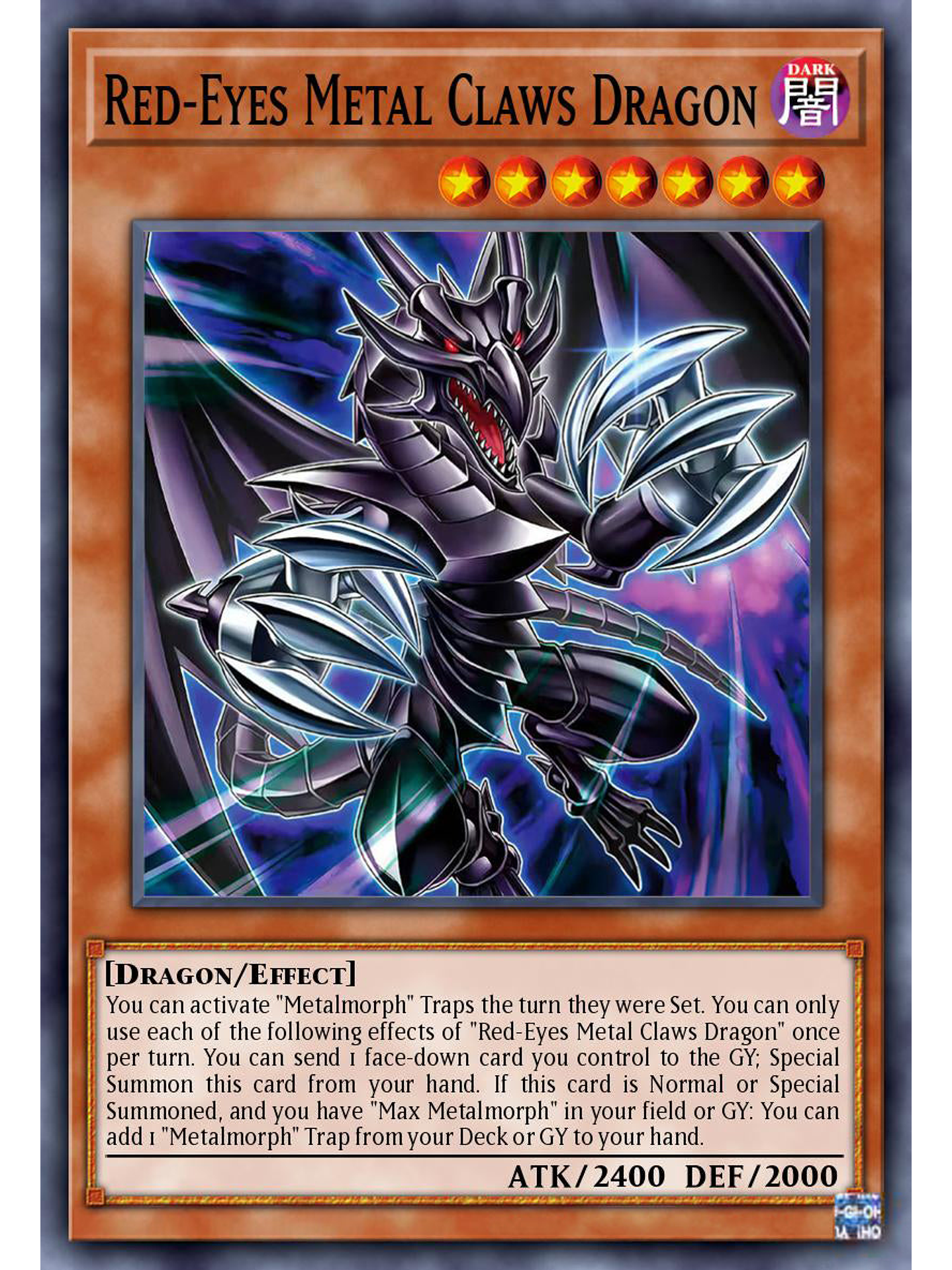 Red-Eyes Metal Claws Dragon - ALIN-EN025 - Super Rare 1st Edition 1