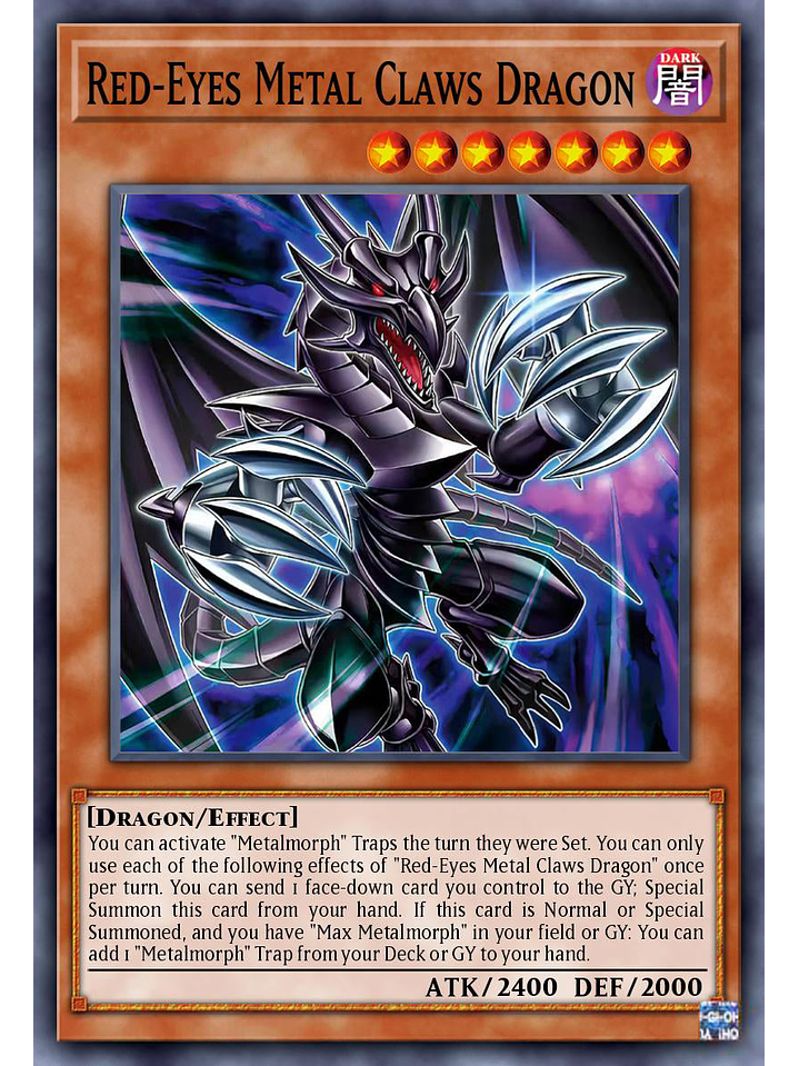 Red-Eyes Metal Claws Dragon - ALIN-EN025 - Super Rare 1st Edition 1