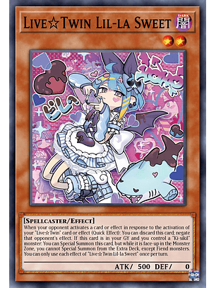 Live☆Twin Lil-la Sweet - ALIN-EN028 - Ultra Rare 1st Edition