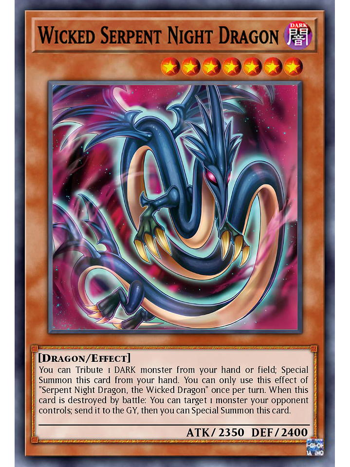 Wicked Serpent Night Dragon - ALIN-EN031 - Common 1st Edition 1