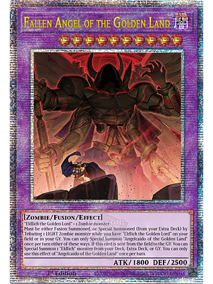 Fallen Angel of the Golden Land - ALIN-EN036 - Quarter Century Secret Rare 1st Edition