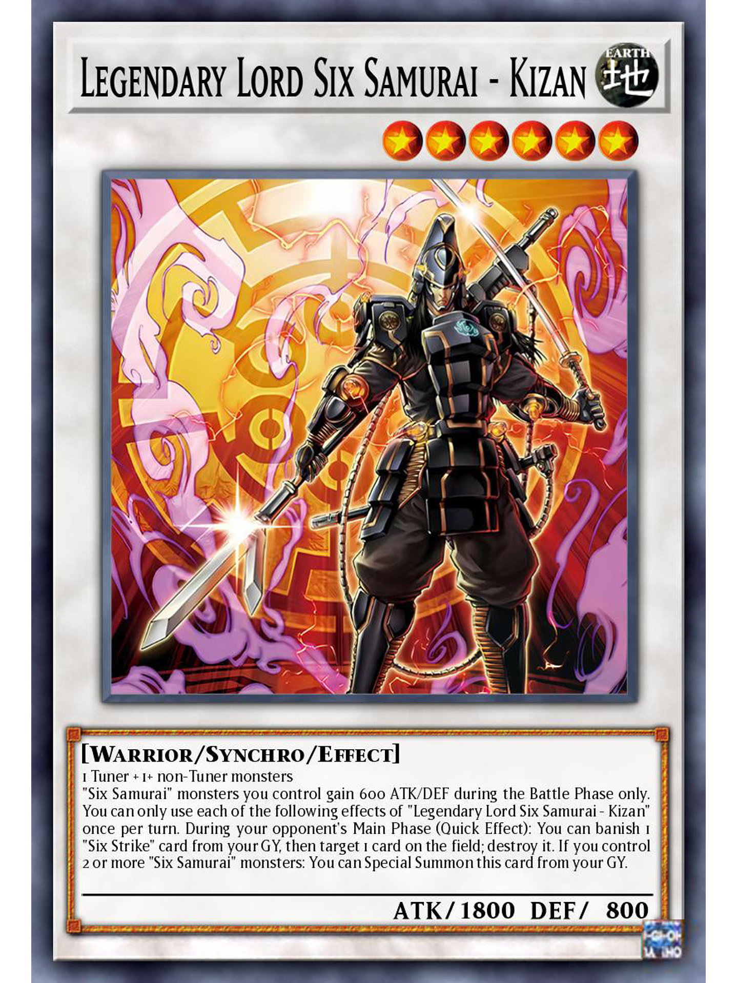 Legendary Lord Six Samurai - Kizan - ALIN-EN042 - Common 1st Edition 1