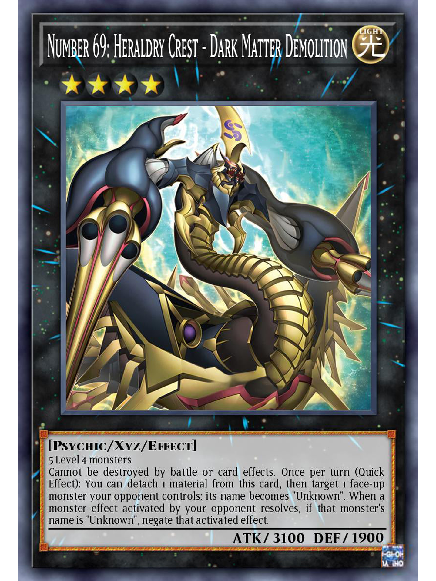 Number 69: Heraldry Crest - Dark Matter Demolition - ALIN-EN046 - Ultra Rare 1st Edition 1