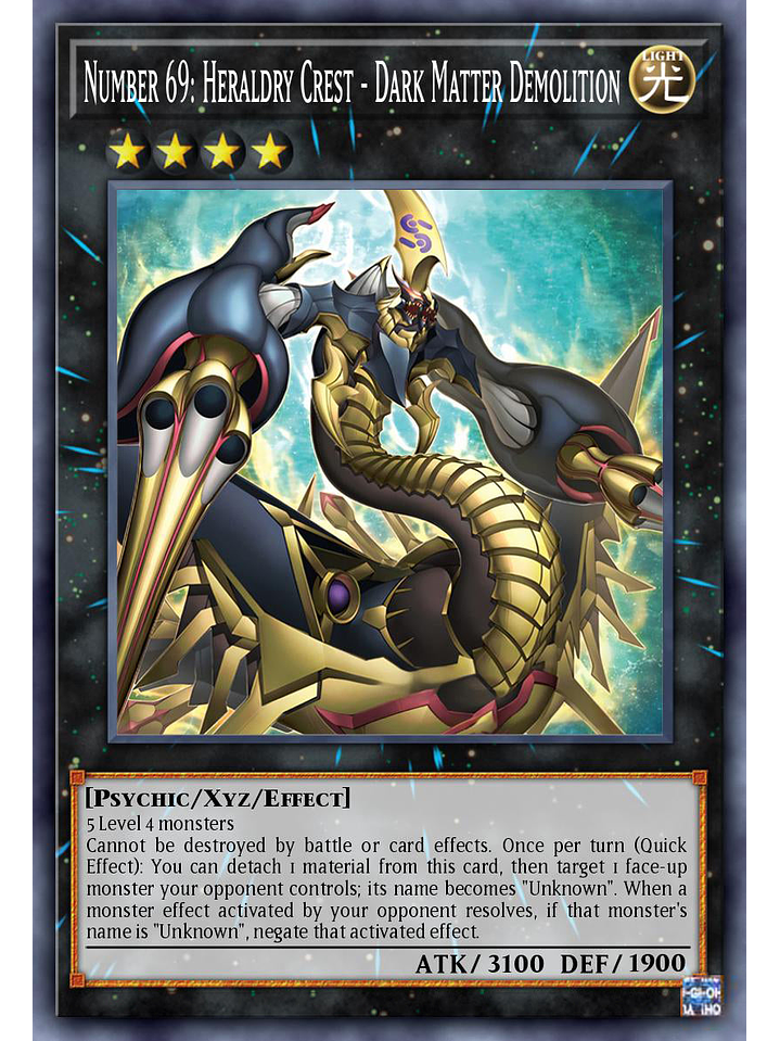 Number 69: Heraldry Crest - Dark Matter Demolition - ALIN-EN046 - Ultra Rare 1st Edition 1