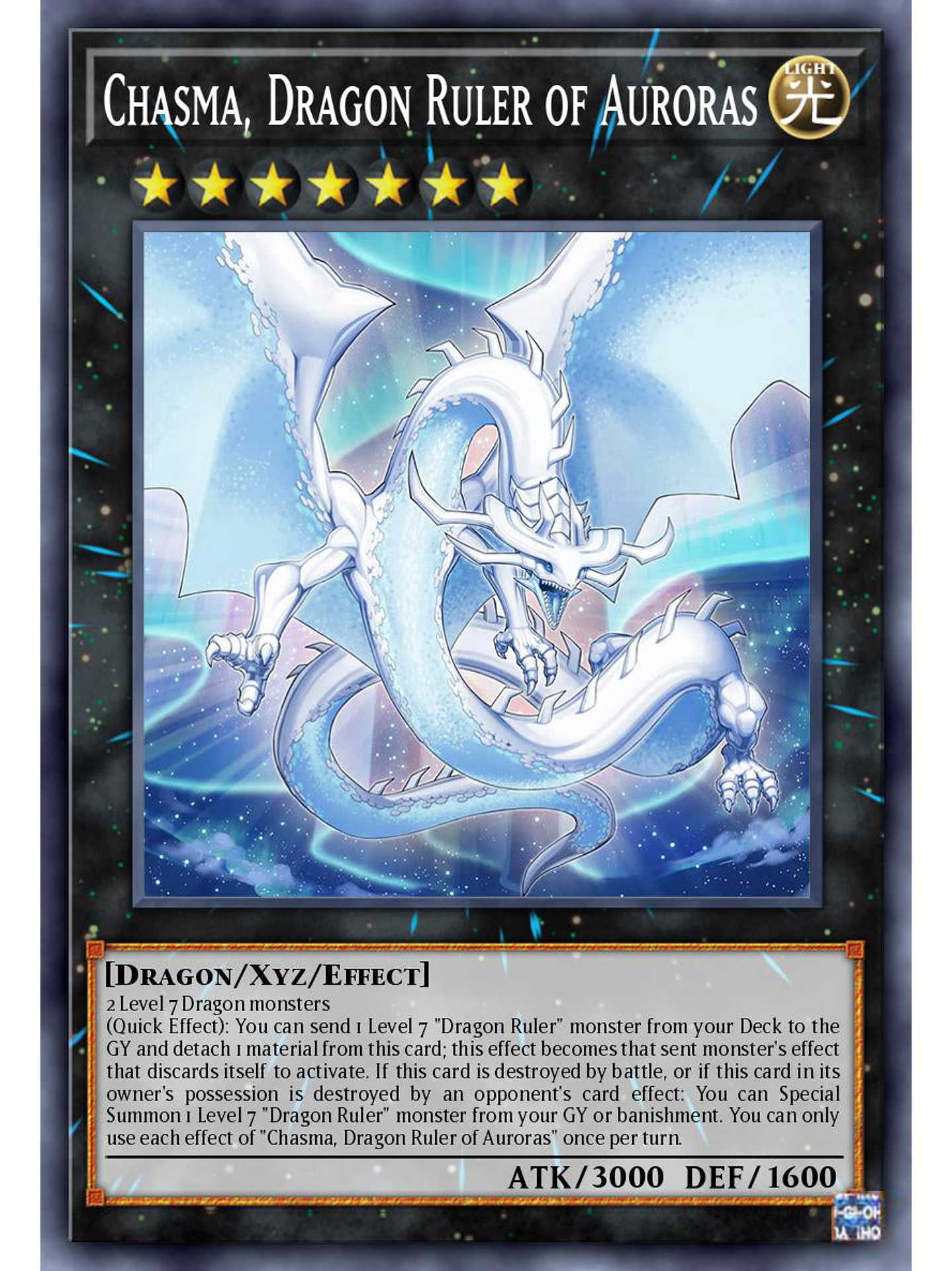 Chasma, Dragon Ruler of Auroras - ALIN-EN047 - Secret Rare 1st Edition 1