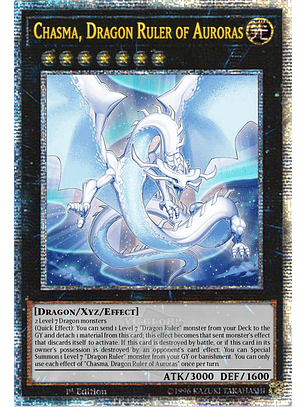 Chasma, Dragon Ruler of Auroras - ALIN-EN047 - Quarter Century Secret Rare 1st Edition