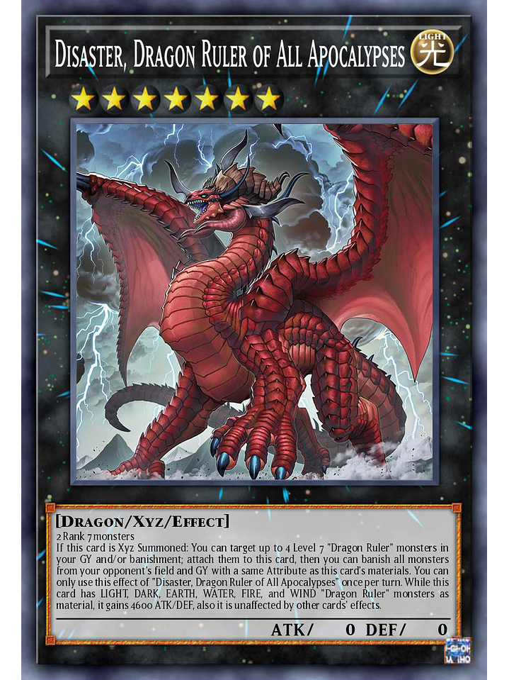 Disaster, Dragon Ruler of All Apocalypses - ALIN-EN049 - Ultra Rare 1st Edition 1