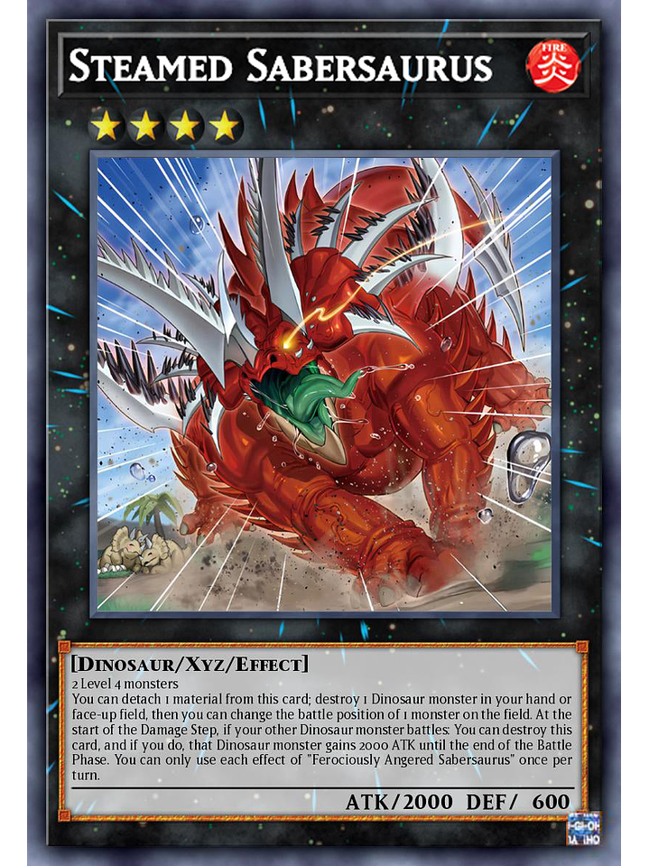 Steamed Sabersaurus - ALIN-EN050 - Common 1st Edition 1