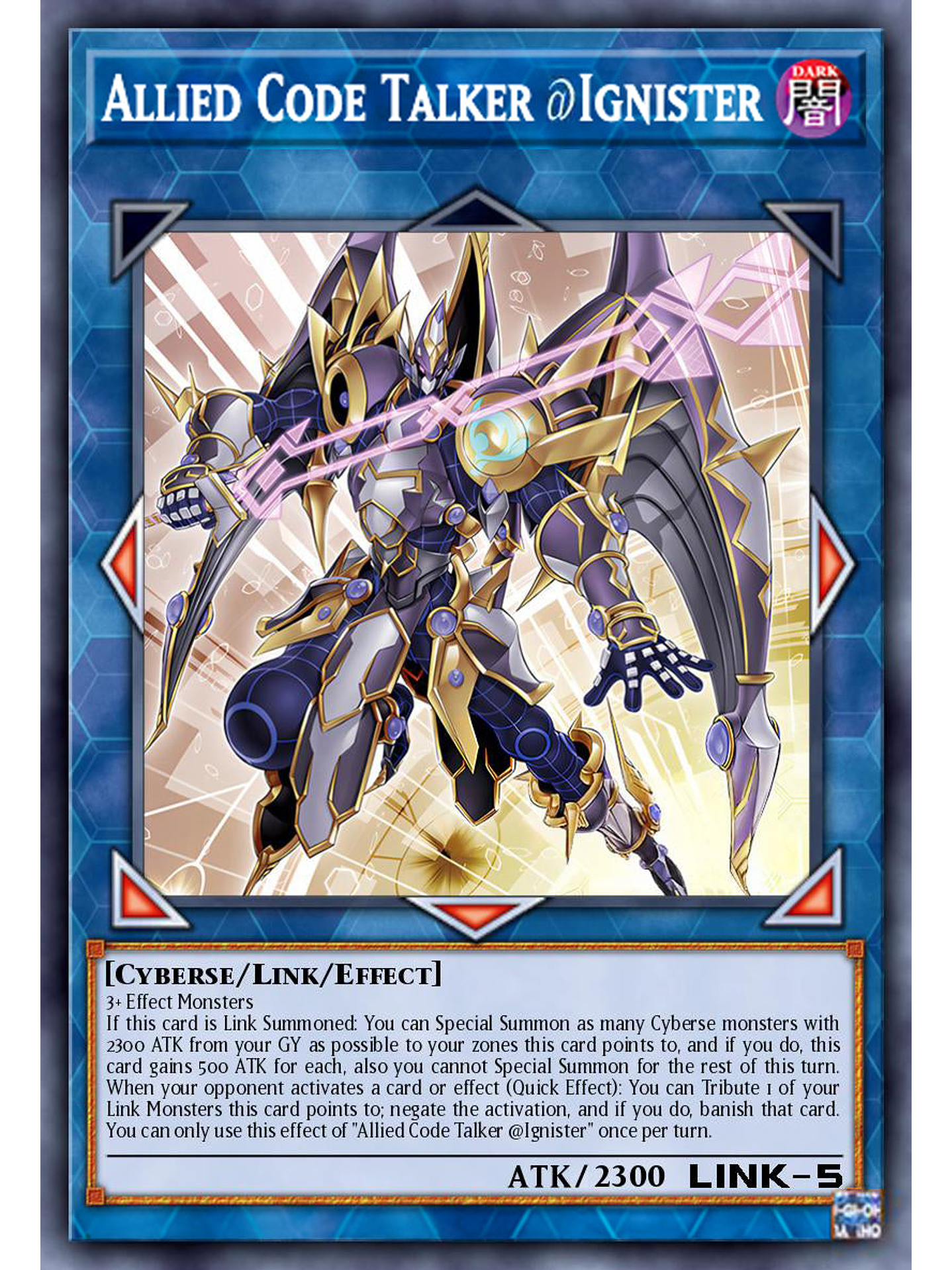 Allied Code Talker @Ignister - ALIN-EN051 - Secret Rare 1st Edition 1