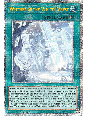 Witch of the White Forest - ALIN-EN058 - Quarter Century Secret Rare 1st Edition
