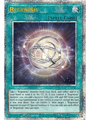 Regenesis - ALIN-EN059 - Quarter Century Secret Rare 1st Edition