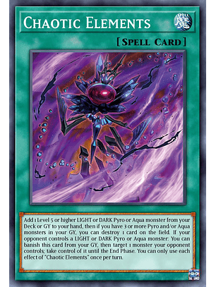 Chaotic Elements - ALIN-EN067 - Common 1st Edition