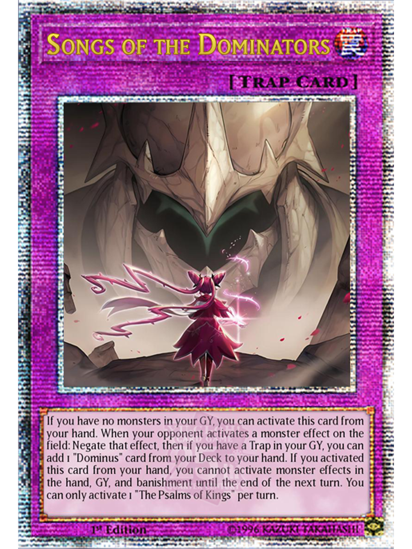 Songs of the Dominators - ALIN-EN078 - Quarter Century Secret Rare 1st Edition 1