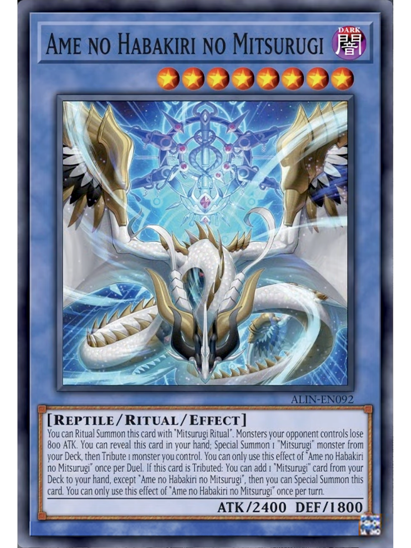 Ame no Habakiri no Mitsurugi - ALIN-EN092 - Super Rare 1st Edition 1