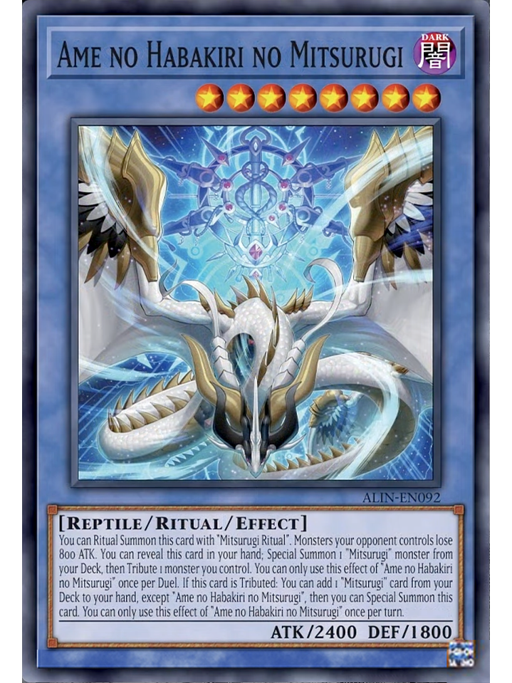 Ame no Habakiri no Mitsurugi - ALIN-EN092 - Super Rare 1st Edition 1