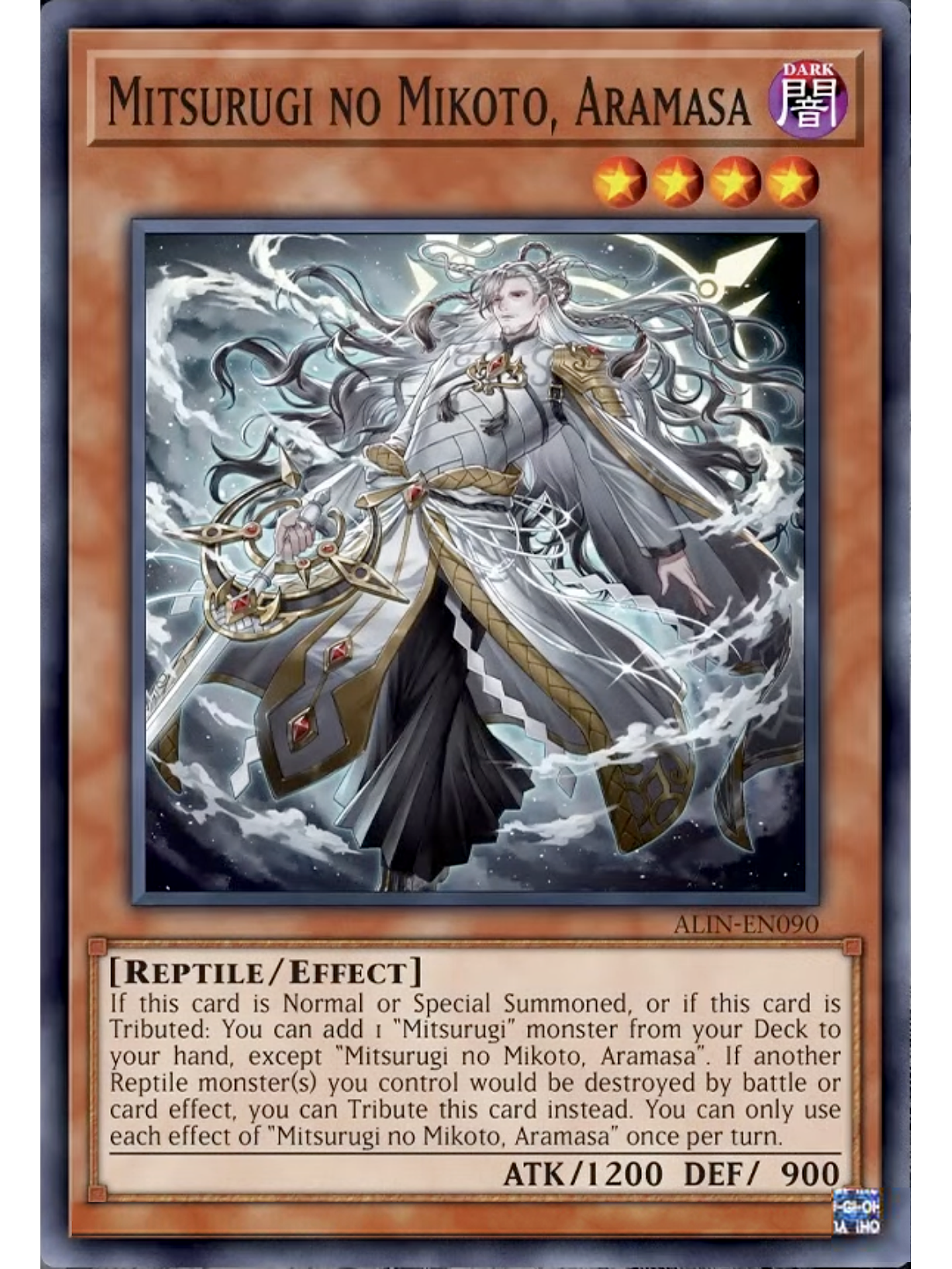 Mitsurugi no Mikoto, Aramasa - ALIN-EN090 - Super Rare 1st Edition 1