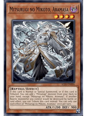 Mitsurugi no Mikoto, Aramasa - ALIN-EN090 - Super Rare 1st Edition