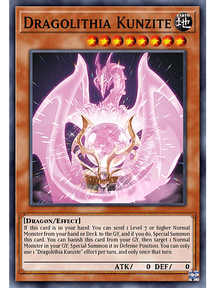 Dragolithia Kunzite - ALIN-EN100 - Super Rare 1st Edition