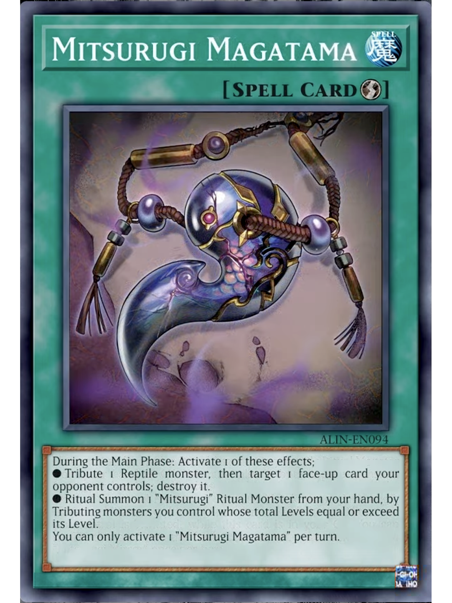 Mitsurugi Magatama - ALIN-EN094 - Super Rare 1st Edition 1