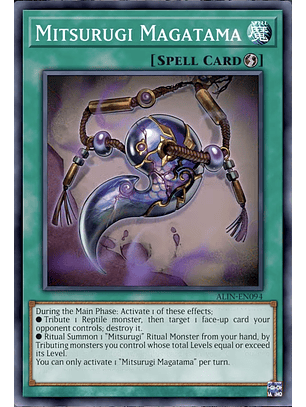 Mitsurugi Magatama - ALIN-EN094 - Super Rare 1st Edition