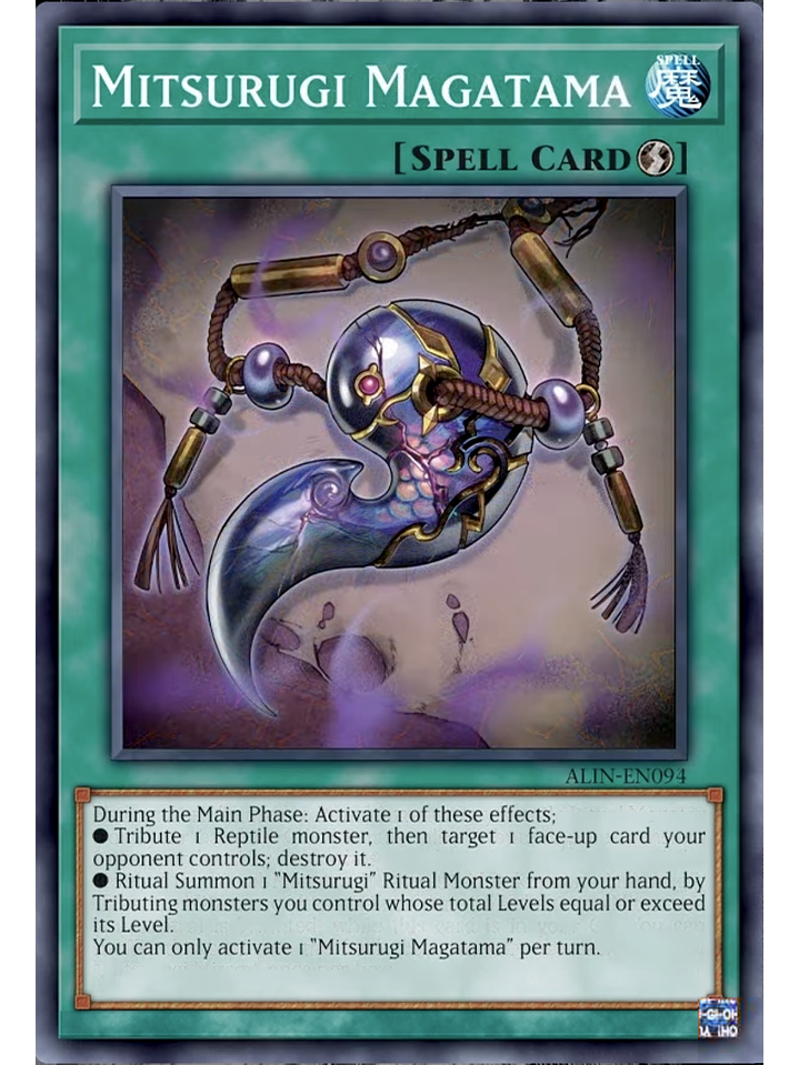 Mitsurugi Magatama - ALIN-EN094 - Super Rare 1st Edition 1