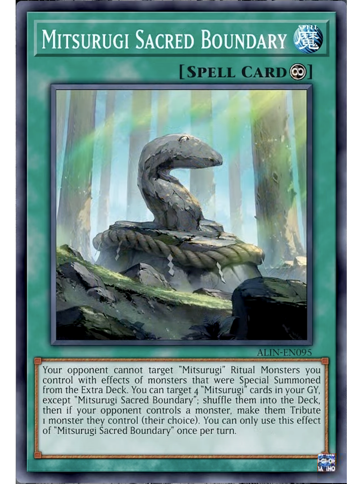 Mitsurugi Sacred Boundary - ALIN-EN095 - Common 1st Edition 1