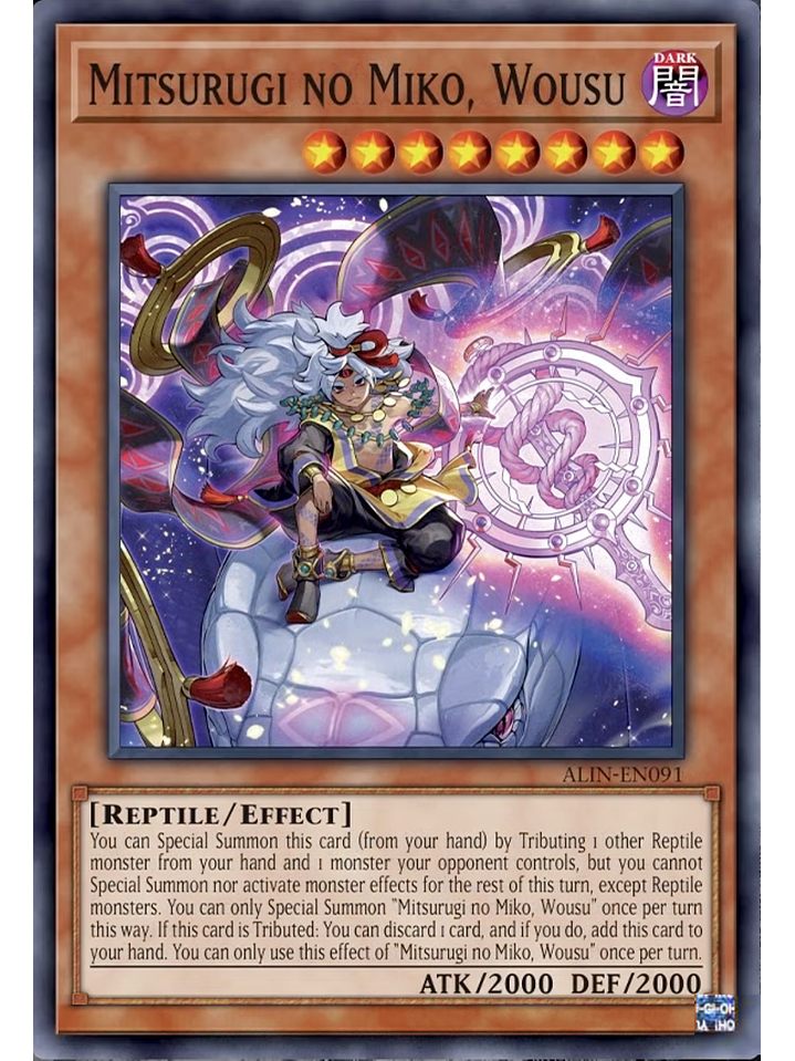 Mitsurugi no Miko, Wousu - ALIN-EN091 - Common 1st Edition 1